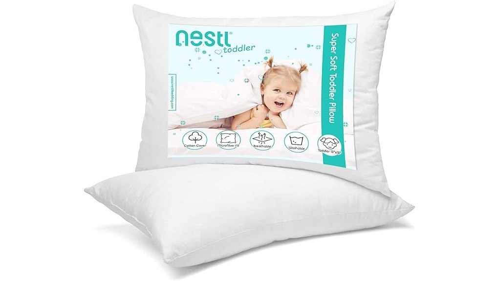The Best Travel Pillows for Kids That Make Flights Easier 1 nestl toddler pillows 2 pack