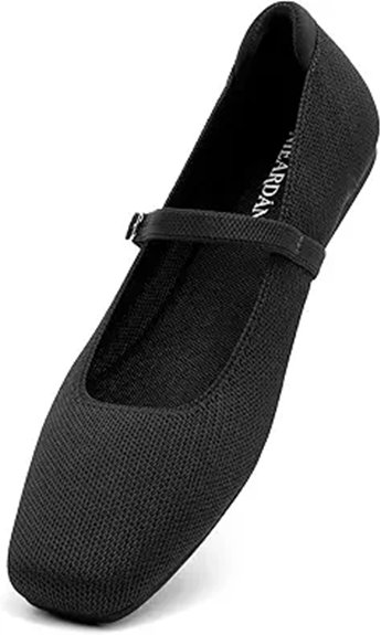 nieardan women s square toe flats
