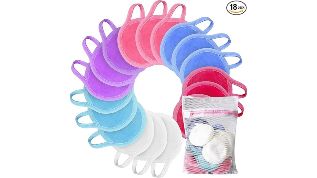 Best Reusable Makeup Remover Pads for Travel 11 nugilla 18 pack reusable pads