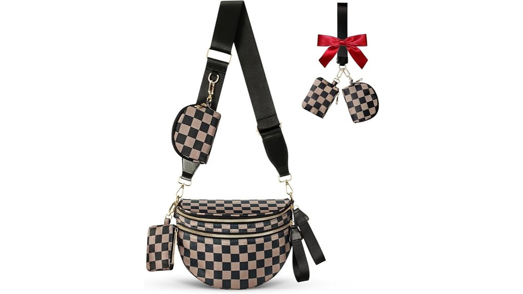 The Best Bum Bags for Festival Travel 3 nylon checkered women s crossbody