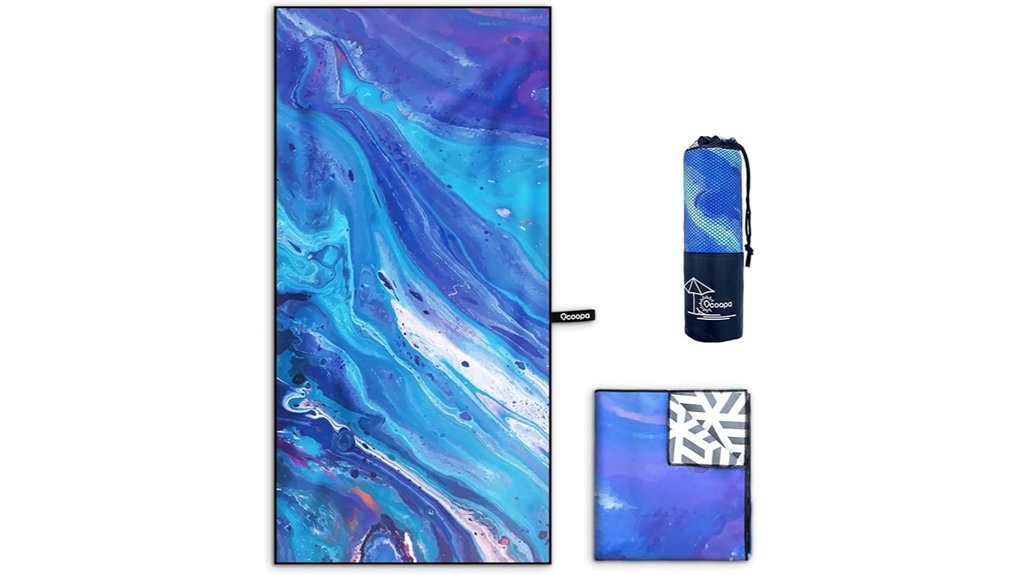 Lightweight Beach Towels That Save Space on Travel 12 ocoopa extra large quick dry beach towel