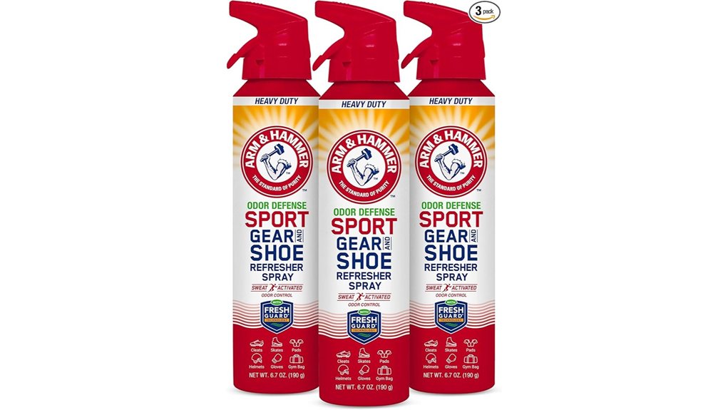 odor fighting sports gear spray