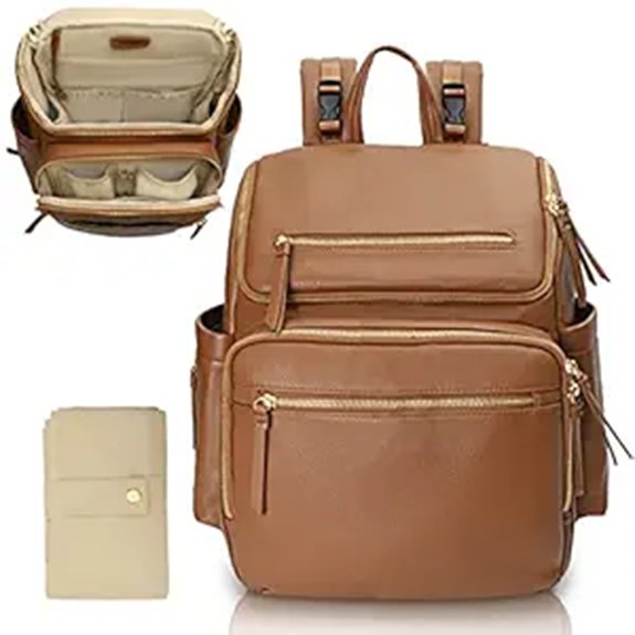 Diaper Bags That Look Like Regular Bags 4 omanmoli leather diaper backpack