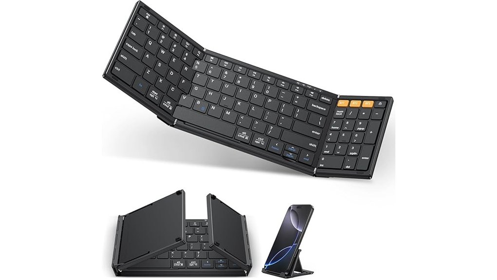 Travel Keyboards for Digital Nomads: Light, Durable, Portable 5 omoton foldable bluetooth keyboard