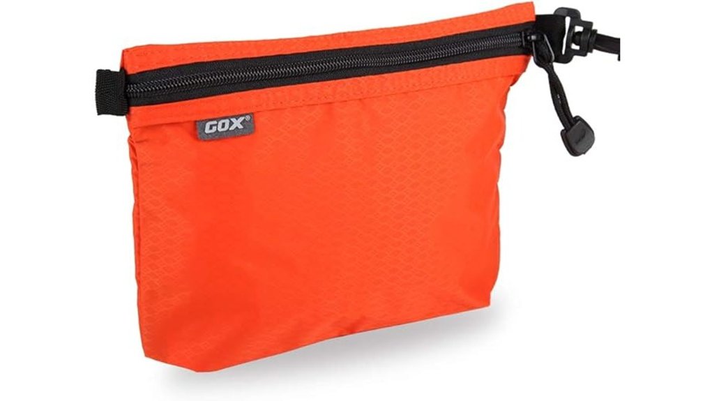 Top Waterproof Zip Pouches for Leakproof Travel 7 orange gox water resistant bag