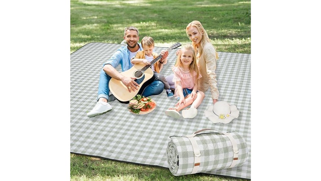 Picnic Blankets With Waterproof Backing: Top Picks 4 outdoor extra large 80x80 waterproof