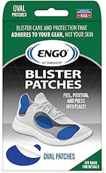 oval blister prevention patches