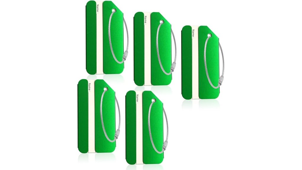 ovener 5 pack luggage tag holders