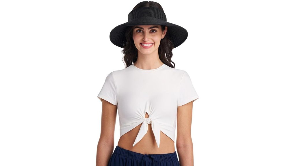 packable braid sun visor