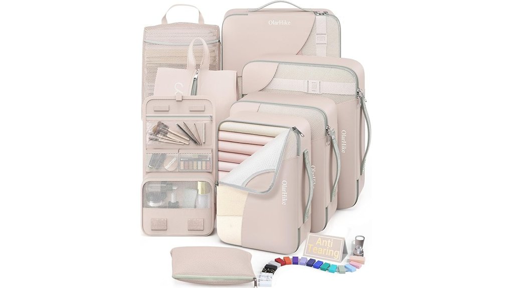 packing cubes toiletry bag