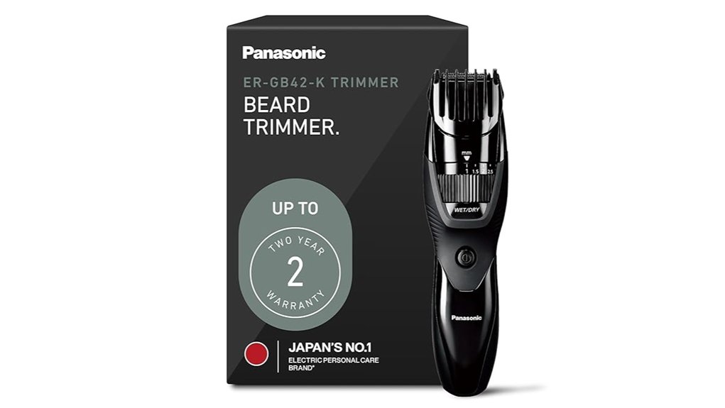 panasonic black beard trimmer