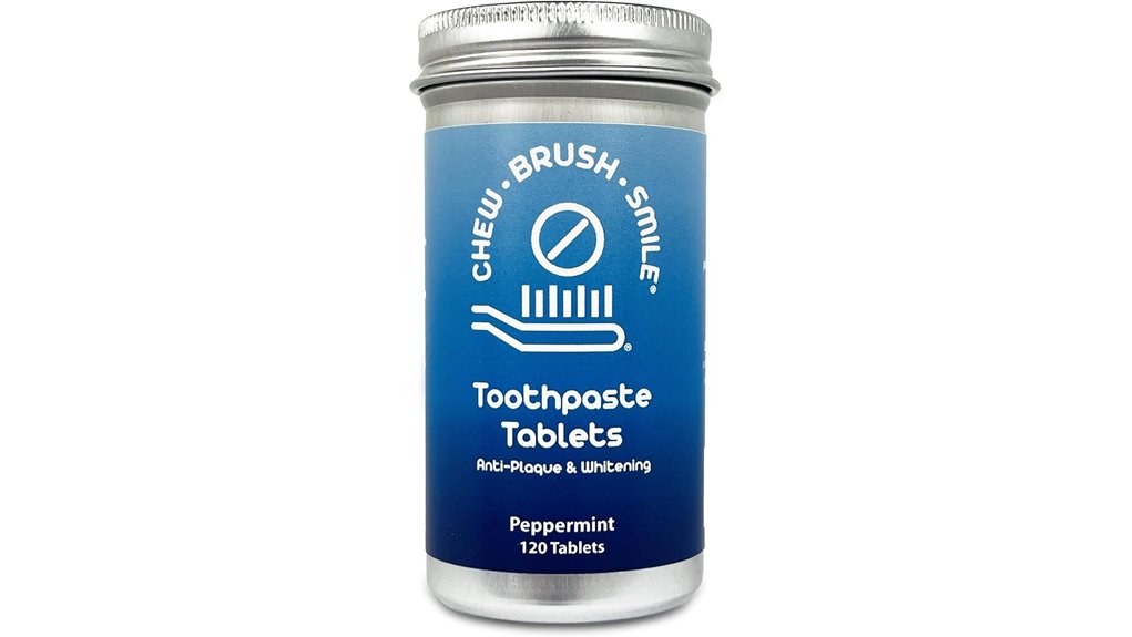 Best Travel Toothpaste Tablets for Carry-Ons 12 peppermint chewable toothpaste tablets