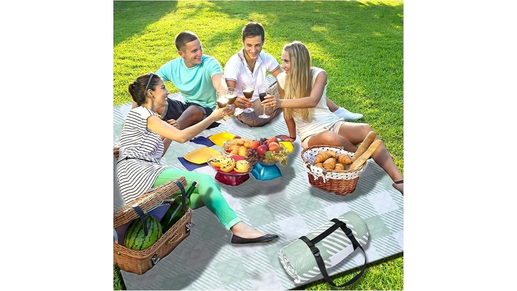 Picnic Blankets With Waterproof Backing: Top Picks 6 picnic blanket 80x80 waterproof