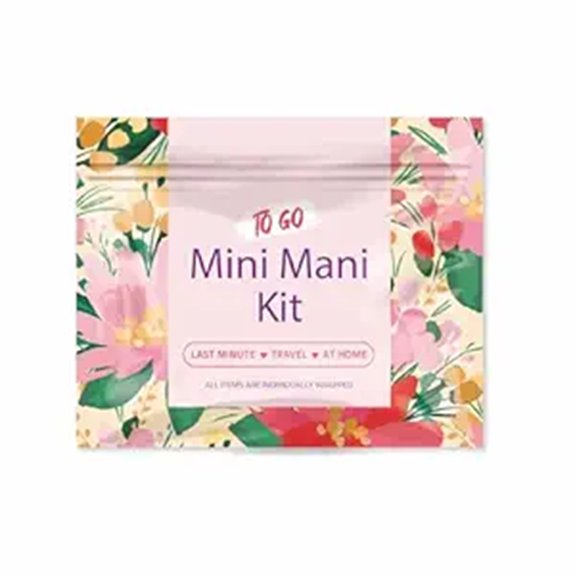 Best Travel Nail Care Kits That Pack Light 11 pink mini disposable mani kit