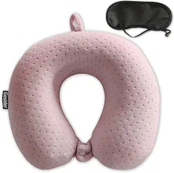 The Best Travel Pillows for Kids That Make Flights Easier 6 pink u shape memory foam neck pillow
