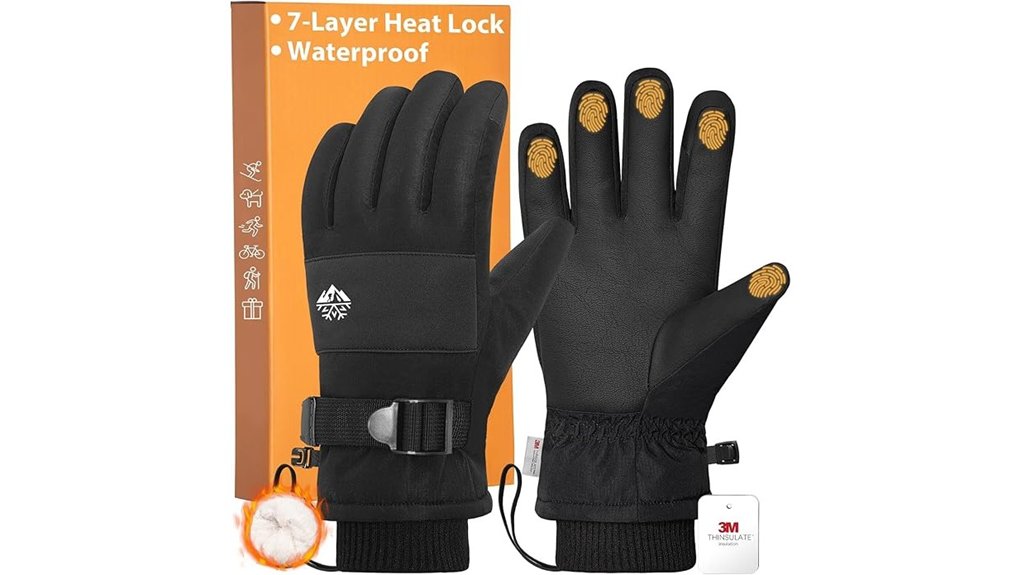 pixel panda waterproof gloves
