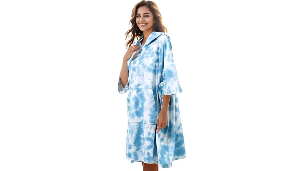 plus size pocket towel robe