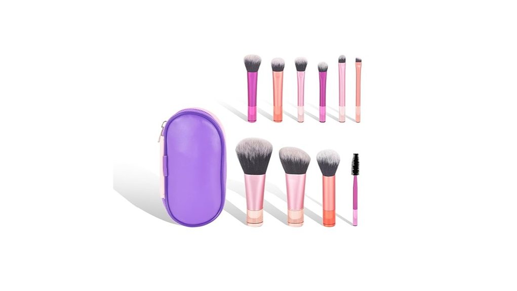 Best Mini Makeup Brush Sets for Effortless Travel 15 portable 10 piece travel brushes