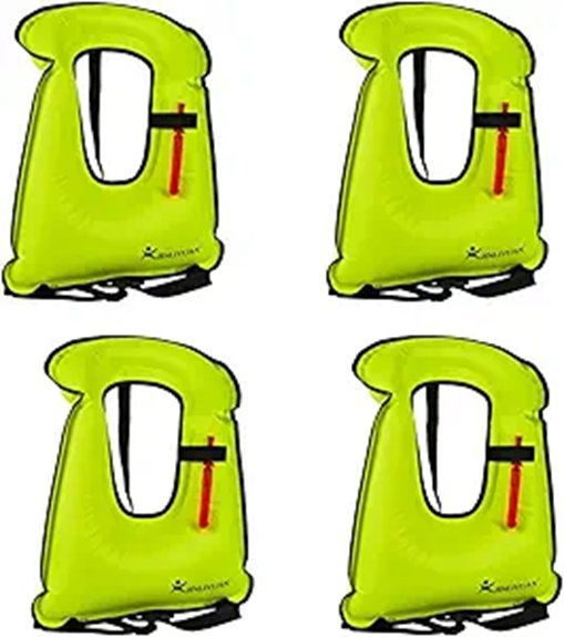 Best Snorkeling Vests for Beginners: Essential Buoyancy Gear 10 portable 4 pack adult vests