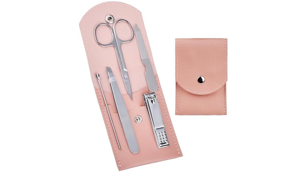 Best Travel Nail Care Kits That Pack Light 9 portable 5 piece manicure set