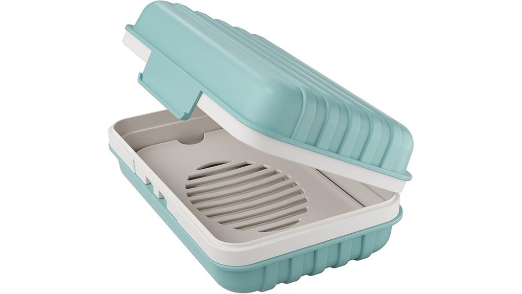 Best Soap Cases That Stay Clean Forever 2 portable leakproof blue holder
