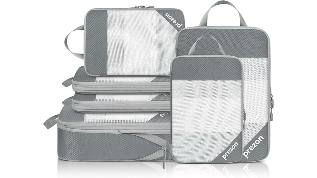 Packing Cubes: Compression vs Standard vs Zip Mesh 14 prezon compression packing cubes