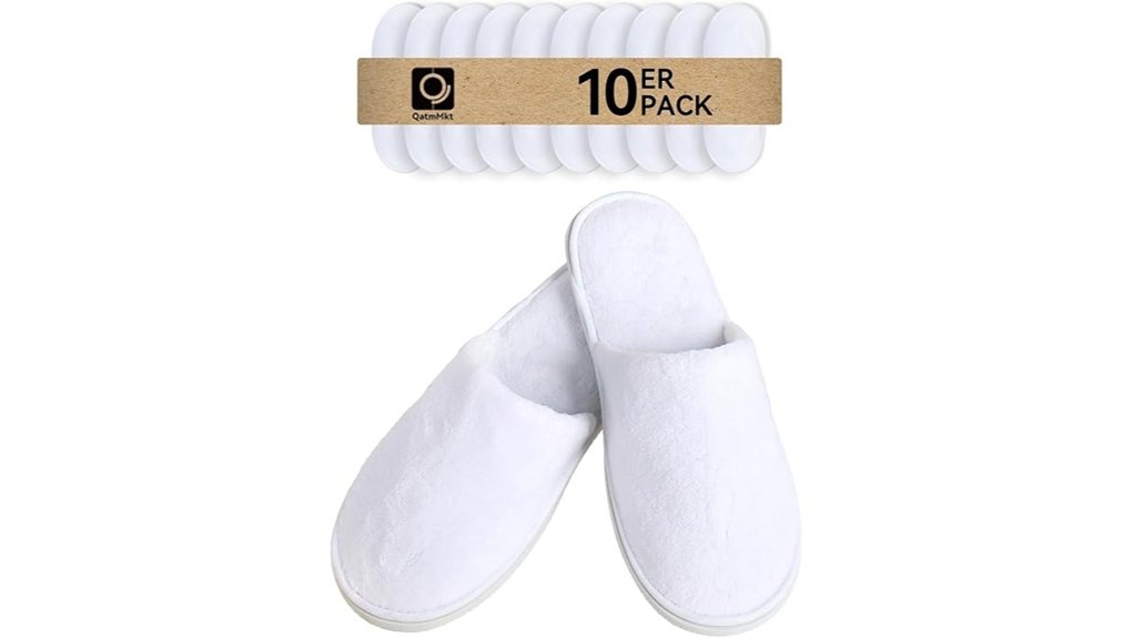 qatmmkt 10 pack disposable slippers