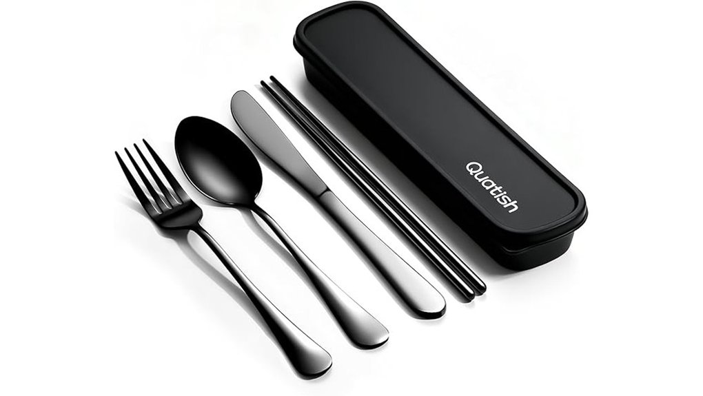 quatish travel utensils set