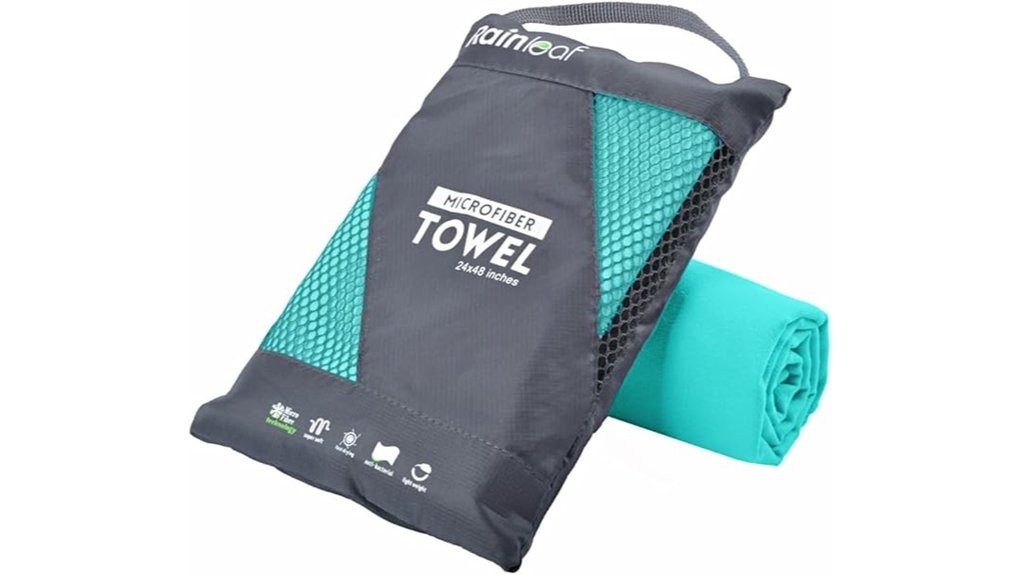 Lightweight Beach Towels That Save Space on Travel 2 rainleaf travel gym towel