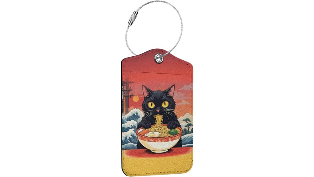Luggage Tags That Don't Fall Off 10 ramen cat luggage tag