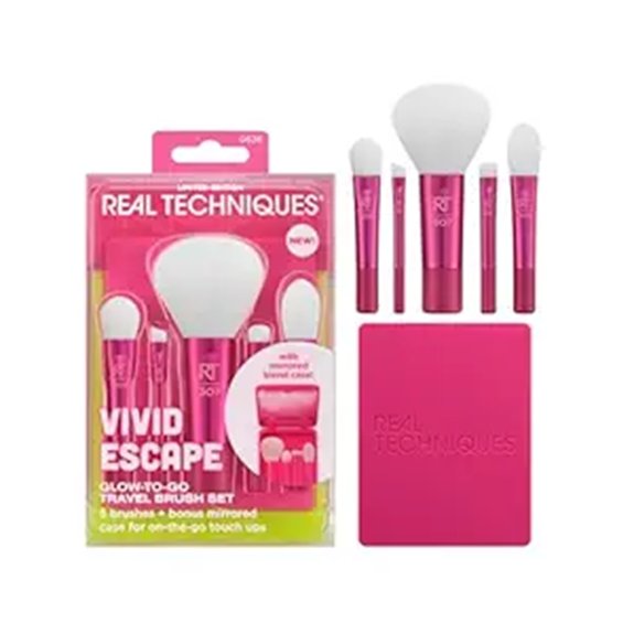 Best Mini Makeup Brush Sets for Effortless Travel 11 real techniques vivid brush set