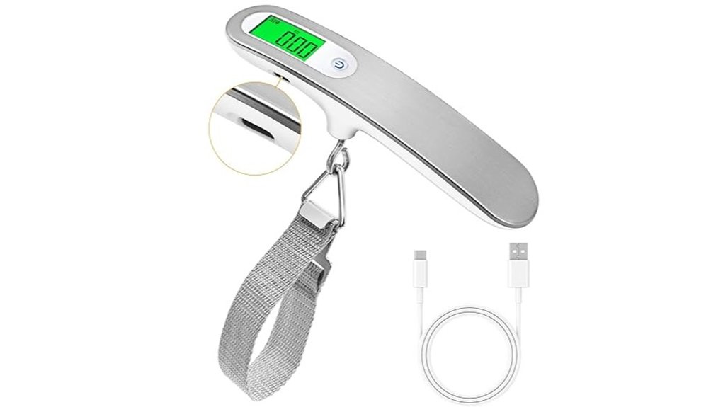 rechargeable type c luggage scale