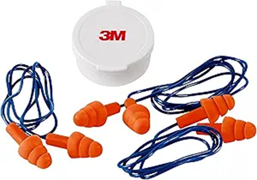 reusable corded earplugs pack