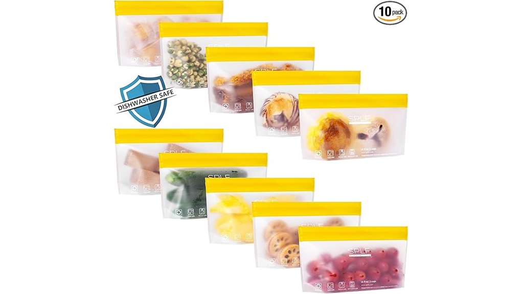 reusable stand up snack bags