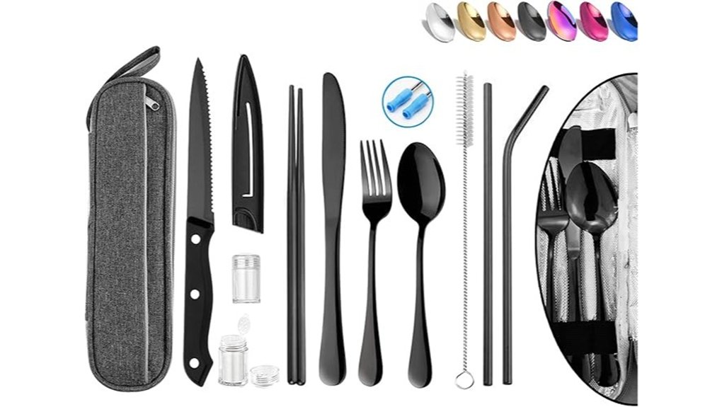 reusable travel utensils case