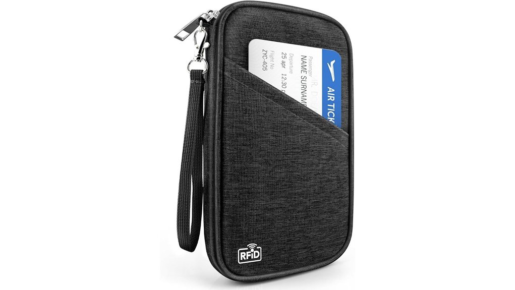 Family Travel Document Organizers: Passports, Tickets & Cash 1 rfid passport wallet zipper