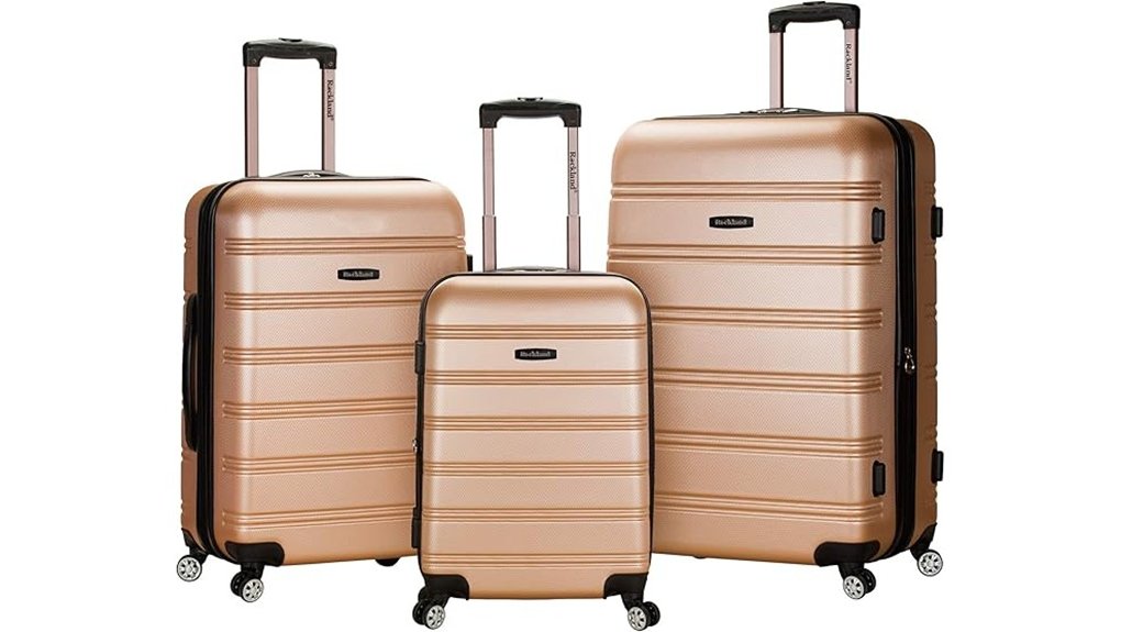 Rolling Luggage For Cobblestone Streets That Roll Smoothly 13 rockland melbourne hardside luggage