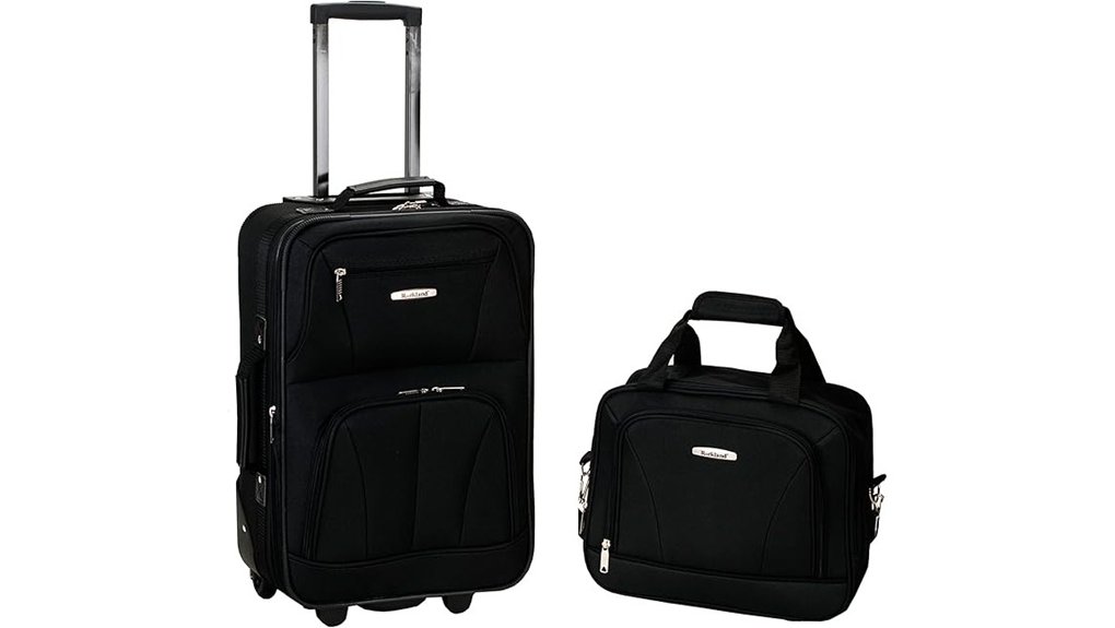 Softside Suitcases That Make Packing Effortless and Durable 4 rockland softside upright luggage