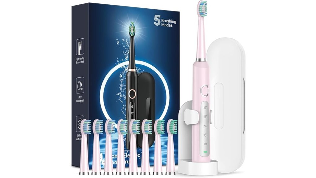 Electric Toothbrushes for Travel (Case + Battery Life) Ready 13 rtauys sonic 8 head brush