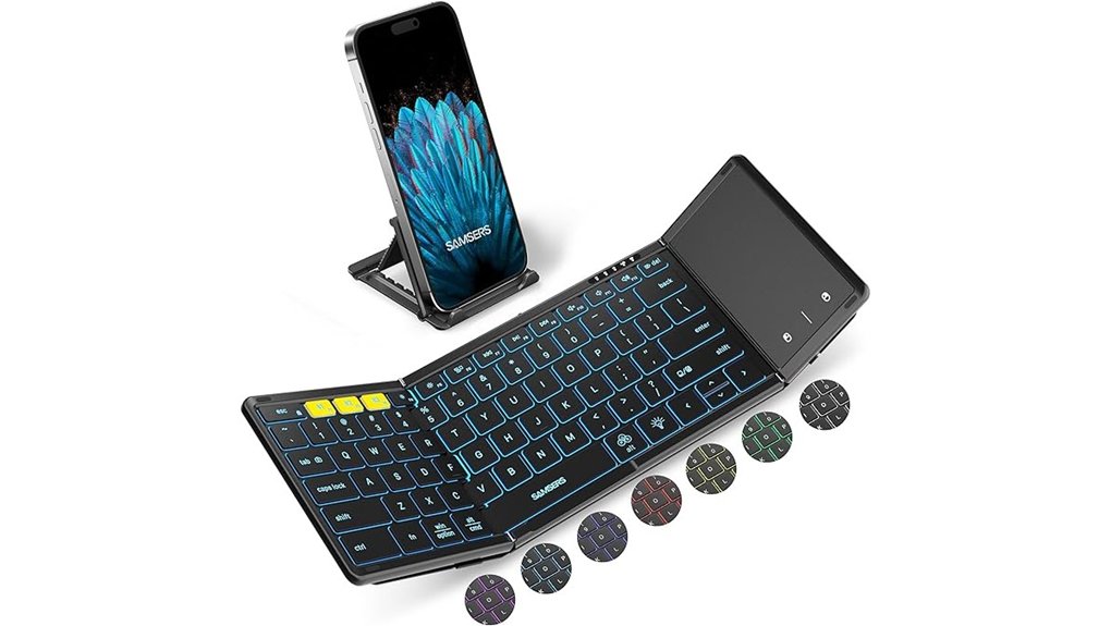 Travel Keyboards for Digital Nomads: Light, Durable, Portable 12 samsers foldable bluetooth keyboard