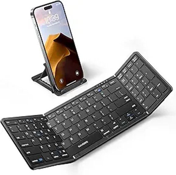 Travel Keyboards for Digital Nomads: Light, Durable, Portable 9 samsers foldable bluetooth keyboard