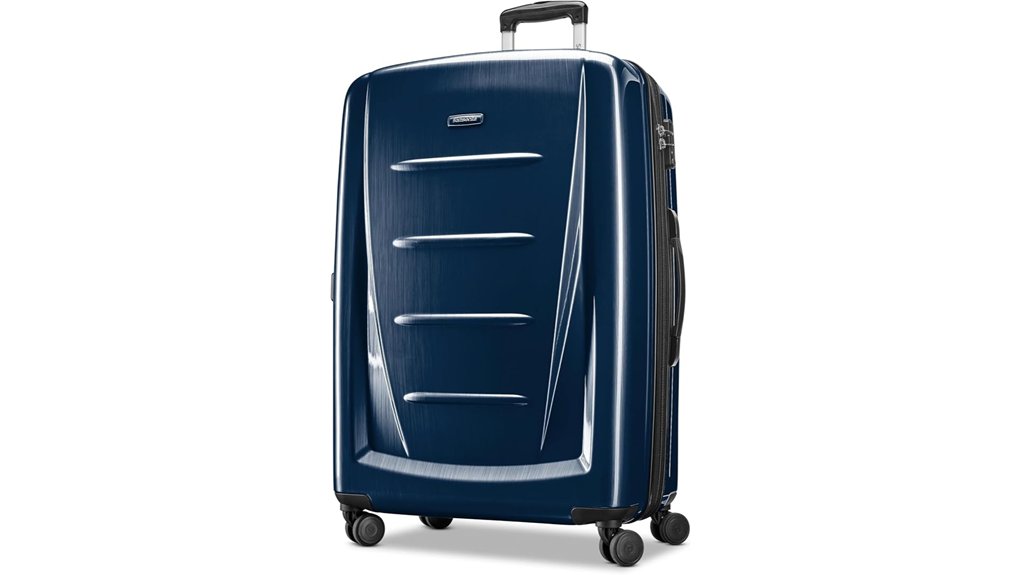 Lightweight Checked Luggage That’s Durable, Not Heavy 15 samsonite expandable navy spinner