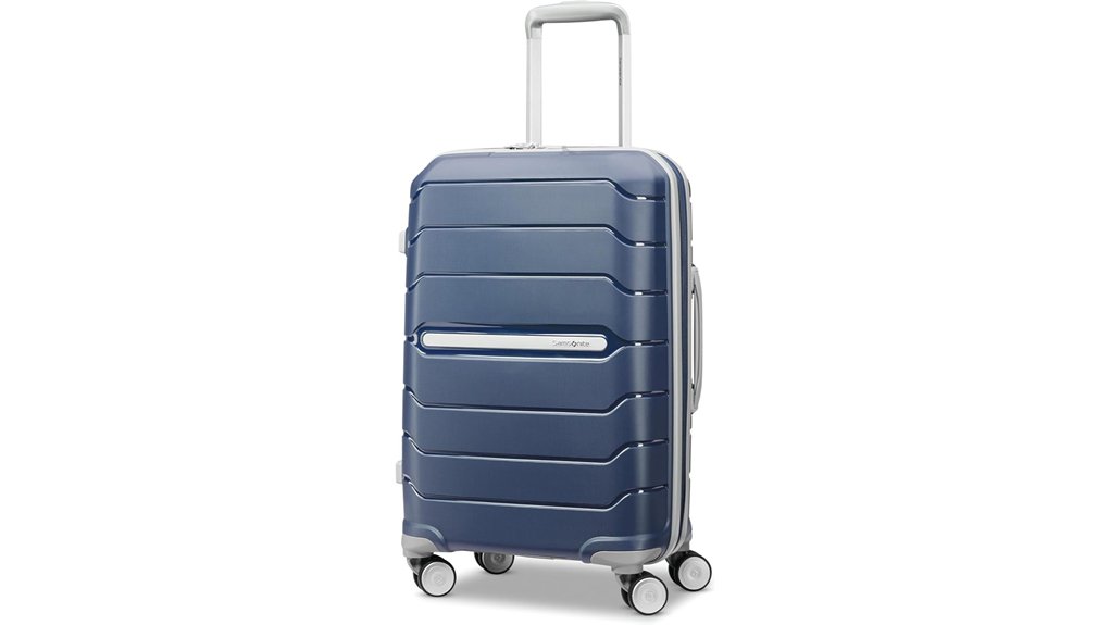 Best Carry-On Suitcases With Quiet Wheels 4 samsonite navy spinner luggage