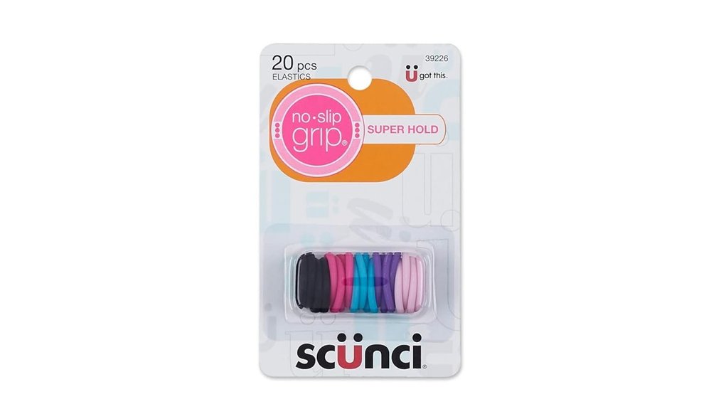 Best Travel Hair Ties and Clips That Won't Snag Strands 4 scunci no slip 20 piece ponytailers