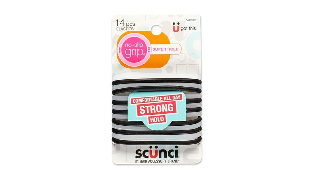 Best Travel Hair Ties and Clips That Won't Snag Strands 7 scunci no slip hair 14 pack