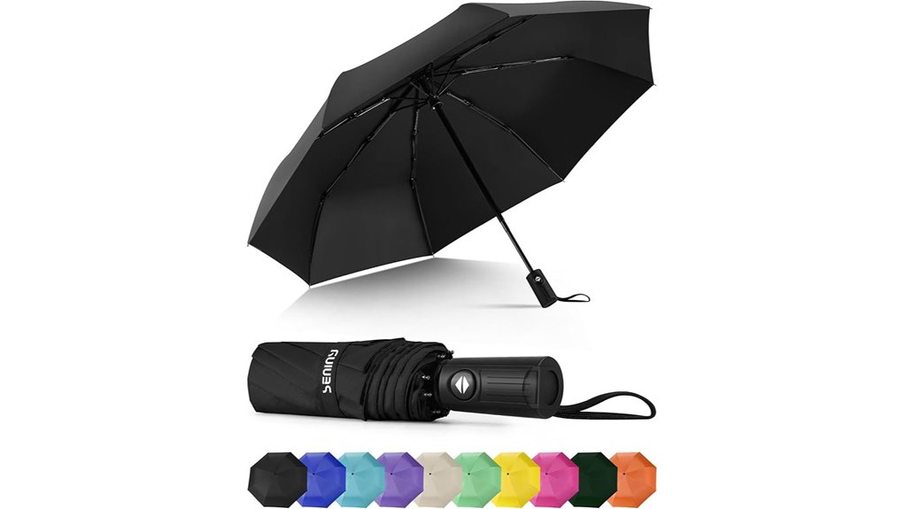 Best Compact Umbrellas for City Rain 4 seniny windproof travel umbrella