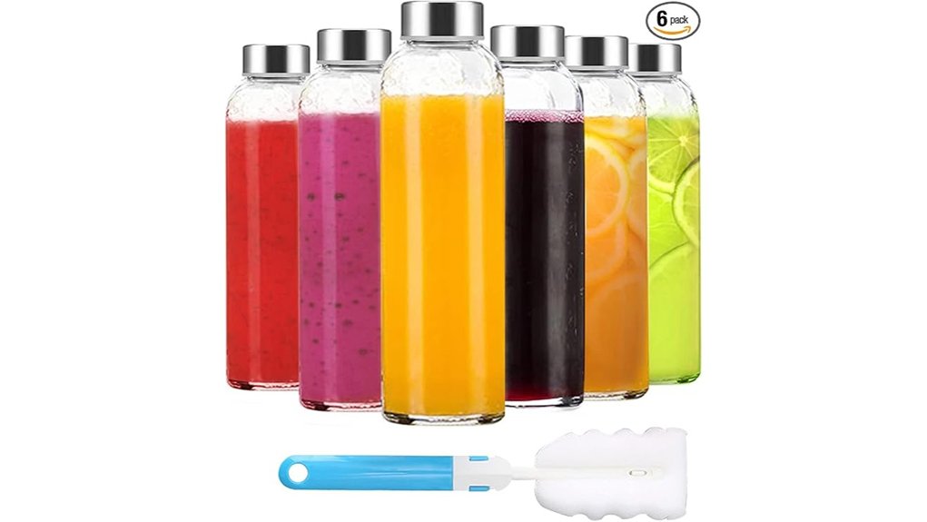 7 Best Reusable Water Bottle 1 set of six bottles