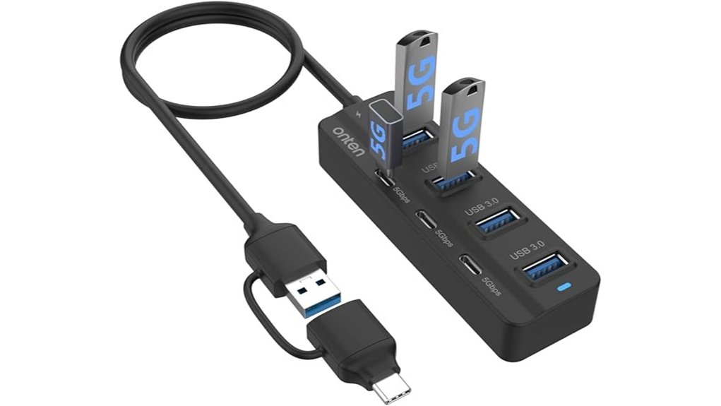 Best USB Hubs for Connecting Multiple Devices 13 seven port usb a usb c hub
