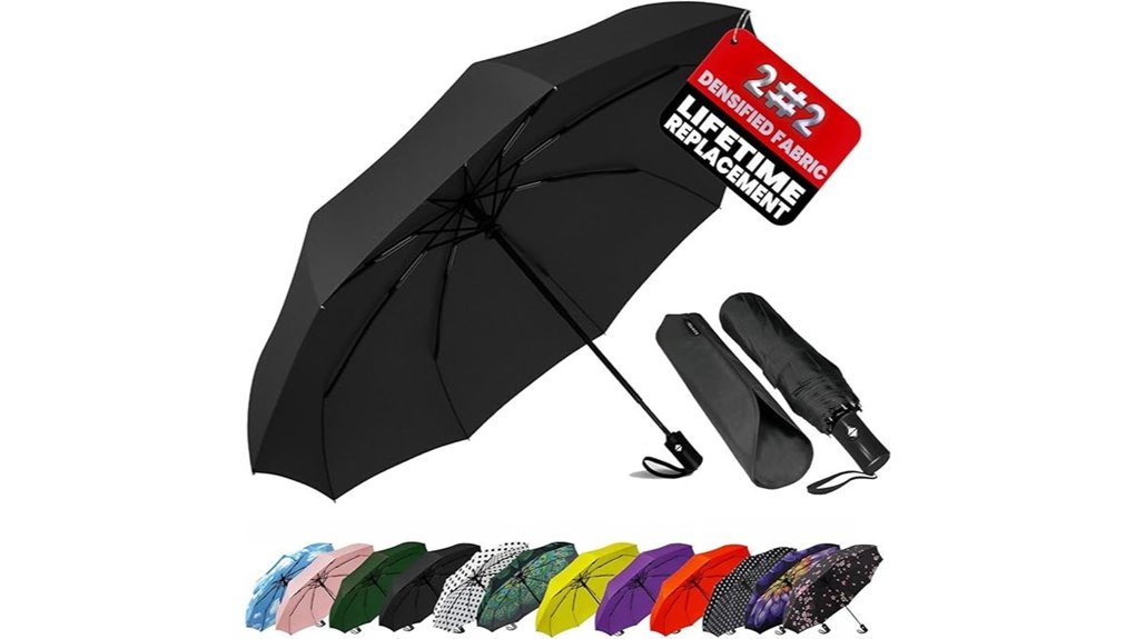 Best Compact Umbrellas for City Rain 7 siepasa windproof auto open umbrella