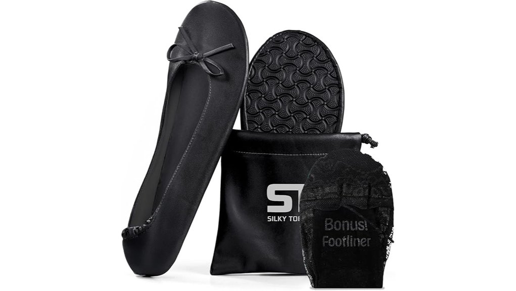 silky foldable roll up slippers